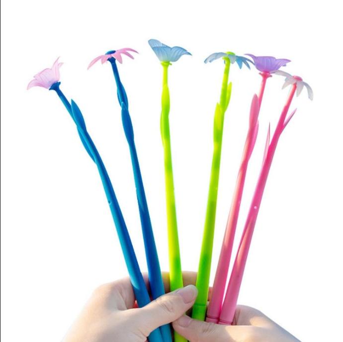 Bút Gel Silicone Hoa Đổi Màu