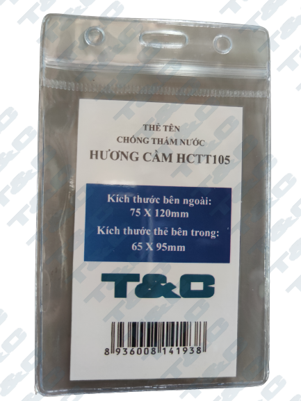 Thẻ tên chống thấm nước Hương Cầm HCTT105