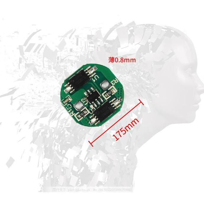 Mạch bảo vệ pin 18650 1s3A tròn 886005