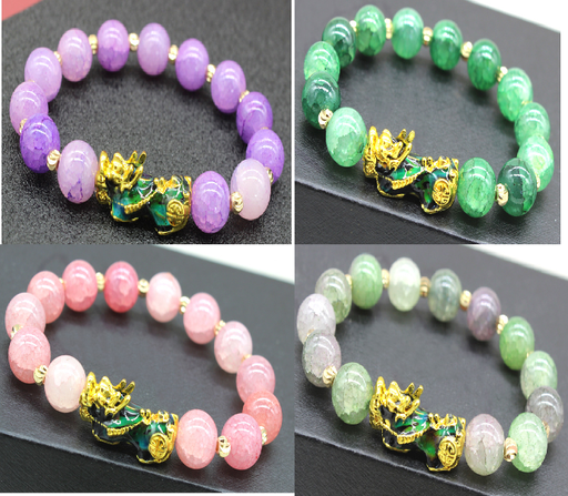 [WHNR0301] Vòng tay tỳ hưu giả đá Chalcedony đổi màu